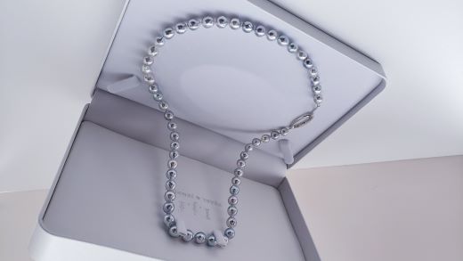 【270-02】魅了する自分だけの真珠、バロックパールセミロングネックレス*