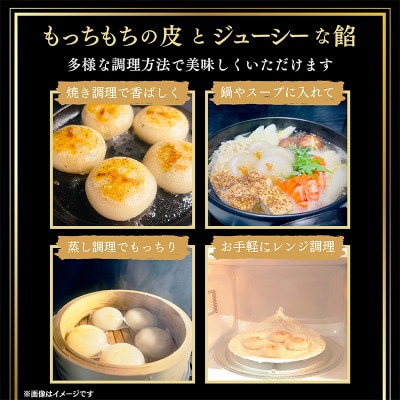 【毎月定期便】新食感!もちもち皮のにんにく丸餃子(20個)×4袋計2.24kg|簡単おかず冷凍全6回【配送不可地域：離島】【4057268】