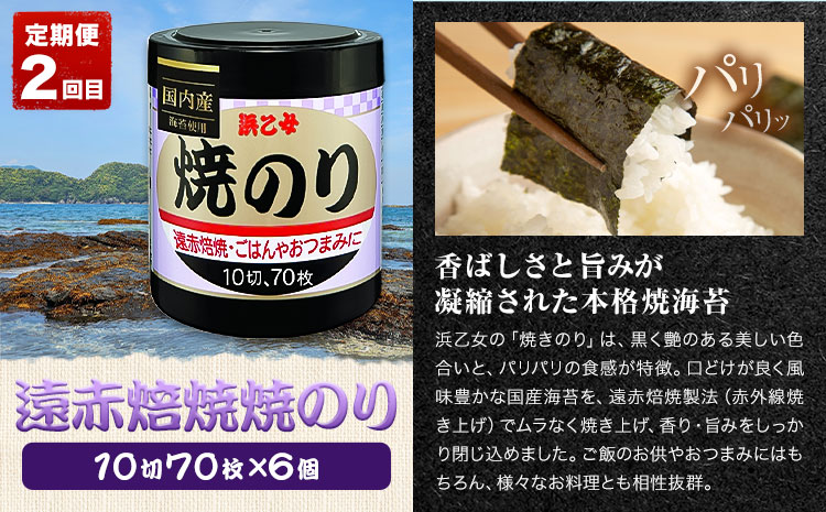 【全3回定期便】海苔バラエティセットB 味のりてりやき 遠赤焙焼焼のり 酢付手巻のり 浜乙女《お申込み月の翌月から出荷開始》三重県 東員町 海苔 のり 味のり 遠赤焙焼 焼きのり 焼き海苔 酢付手巻のり 手巻きのり 国産 有明海苔 セット