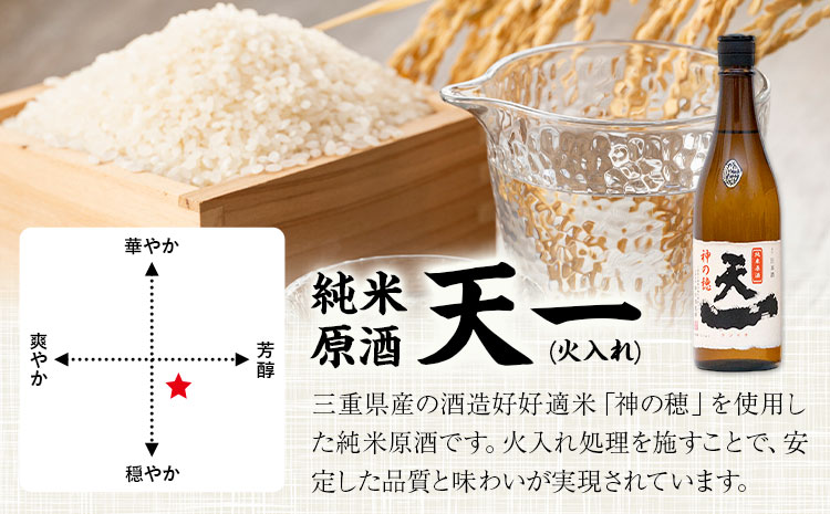 純米原酒 天一 (火入れ) 720ml 合資会社早川酒造部《30日以内に出荷予定(土日祝除く)》 三重県 東員町 日本酒 酒 お酒 神の穂 送料無料