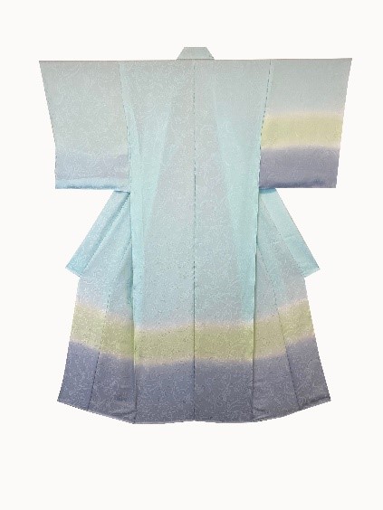 SG‐12　御山杉染め　正波段ぼかし附下（別誂え染め、別誂え仕立、胴裏、八掛付）