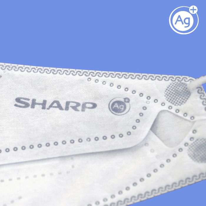SH-12   シャープ製不織布マスク「シャープクリスタルマスク」抗菌タイプ　こどもサイズ　個包装15枚入×5箱