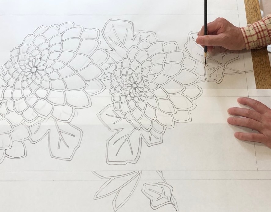 SG-14　御山杉染め 訪問着 （別誂え染め・別誂え仕立）