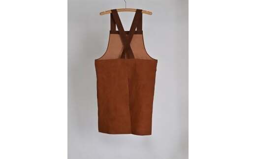 徳應謹製　柿渋染エプロン　TKO-02　手づくり　手作り　ハンドメイド　クラフト　唯一無二　オンリーワン　一点物　オートクチュール　染　染め　柿渋　鞄　かばん　カバン　男女兼用　ユニセックス　自然　天然　優しい　風合い　色合い　プレゼント　ギフト　贈り物　記念　記念品　綿100％ 