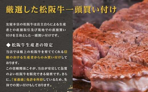 松阪牛 極上　ロース 焼肉用 500g 焼肉のたれ付 極上の柔らかさ 化粧箱入り 柔らかい 松坂牛 松阪肉 高級ブランド牛 イチボ ハネシタ ロース トモサンカク 三角 ミスジ カイノミ 焼き肉 自宅用 贈答品 ギフトA4 A5 特産松阪牛 お歳暮 お中元 牛肉 とろける 和牛 三重県 NTY-25