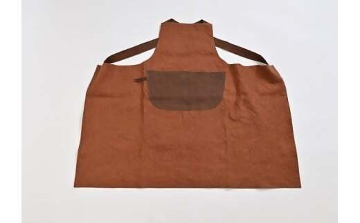 徳應謹製　柿渋染エプロン　TKO-02　手づくり　手作り　ハンドメイド　クラフト　唯一無二　オンリーワン　一点物　オートクチュール　染　染め　柿渋　鞄　かばん　カバン　男女兼用　ユニセックス　自然　天然　優しい　風合い　色合い　プレゼント　ギフト　贈り物　記念　記念品　綿100％ 