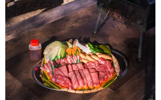 みんなで楽しいBBQをご自宅でも！大人気の松阪牛BBQセット（2人前）焼肉 焼き野菜 タレ付き GF-24  国産牛 和牛 ブランド牛 JGAP家畜・畜産物 農場HACCP認証農場 牛肉 肉 高級 人気 おすすめ 神戸牛 近江牛 に並ぶ 日本三大和牛 松阪 松坂牛 松坂 赤身 焼肉  セット2人前 三重県 多気町