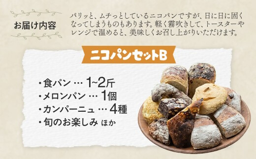 カラダヨロコブ天然酵母のニコパンセットB 天然酵母 無添加 スイーツ お菓子 ギフト お取り寄せ 無農薬 国産 健康 もっちり 詰め合わせ オーガニック 朝食 三重県多気町 NP-02