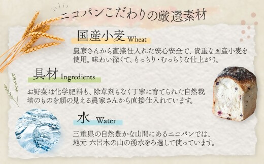 カラダヨロコブ天然酵母のニコパンセットB 天然酵母 無添加 スイーツ お菓子 ギフト お取り寄せ 無農薬 国産 健康 もっちり 詰め合わせ オーガニック 朝食 三重県多気町 NP-02