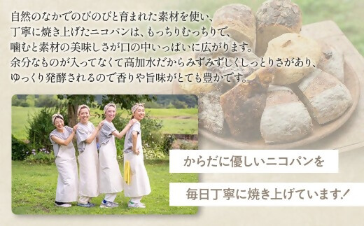 カラダヨロコブ天然酵母のニコパンセットA 天然酵母 無添加 スイーツ お菓子 ギフト お取り寄せ 無農薬 国産 健康 もっちり 詰め合わせ オーガニック 朝食 三重県多気町 NP-01