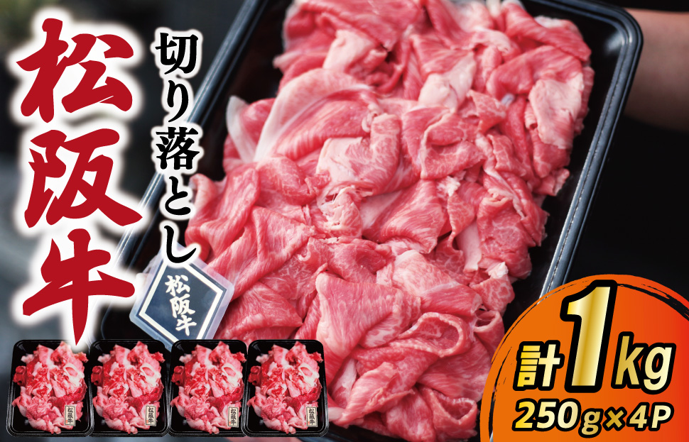 松阪牛 厳選 切り落とし 1kg A5ランク A5等級 国産牛 A5 伊勢屋 牛肉 使いやすい ブランド牛 小間切れ グルメ 冷凍 お取り寄せ 便利 MA7