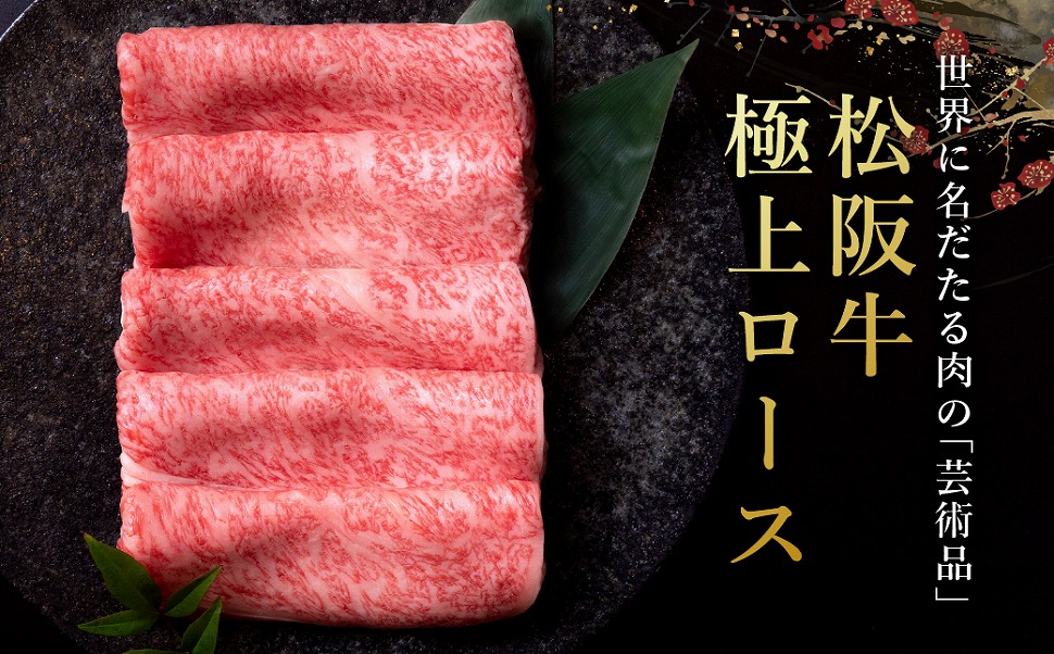 [年内配送12/22まで] 極上 松阪牛 しゃぶしゃぶ 600g 牛追道中 肉 牛 牛肉 和牛 ブランド牛 高級 国産 霜降り 冷凍 リブロース サーロイン US17