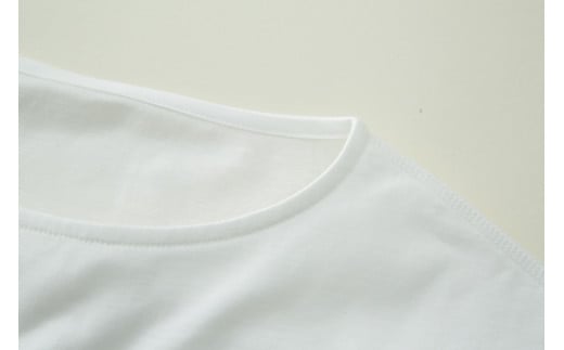 オーガニック　コットン　100%　1枚仕立て　Tシャツ　レディース　M　半袖　白／ソフトママ　ベビー服メーカーが創る　大人　洋服　ファッション　三重県　大台町