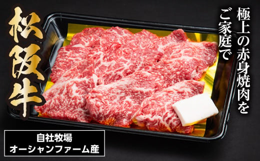 松阪牛焼肉 （赤身） 400g ／ 松阪牛 冷凍 瀬古食品 JGAP認定 松阪肉 名産 お取り寄せグルメ 牛肉 お肉 肉 和牛 黒毛和牛 国産 国産牛 松阪牛 ブランド牛 ご自宅用 家庭用 ギフト 贈答用 産地直送 松阪 牛 赤身 焼肉 焼肉用 三重県 大台町 (0030)