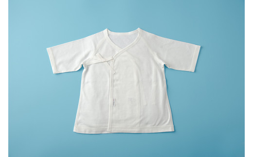 オーガニックコットン 使用 新生児用 ５点セット／ ベビー服 ソフトママ カスタマイズ可能 短肌着 コンビ肌着 肩空きミニオール ２WAYオール スタイ 各1枚 100％ オーガニック生地 ベビー 赤ちゃん ギフト 贈答 出産 お祝い 三重県 大台町 (00102)