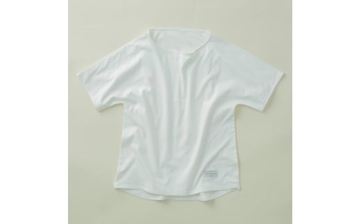 オーガニック　コットン　100%　1枚仕立て　Tシャツ　レディース　S　半袖　白／ソフトママ　ベビー服メーカーが創る　大人　洋服　ファッション　三重県　大台町