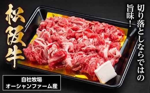松阪牛 切り落とし 400ｇ／ 冷凍 瀬古食品 JGAP認定 松阪肉 名産 お取り寄せグルメ 牛肉 お肉 肉 和牛 黒毛和牛 国産 国産牛 松阪牛 ブランド牛 ご自宅用 切落し モモ 肩ロース スライス肉 薄切り 家庭用 三重県 大台町 (0029)