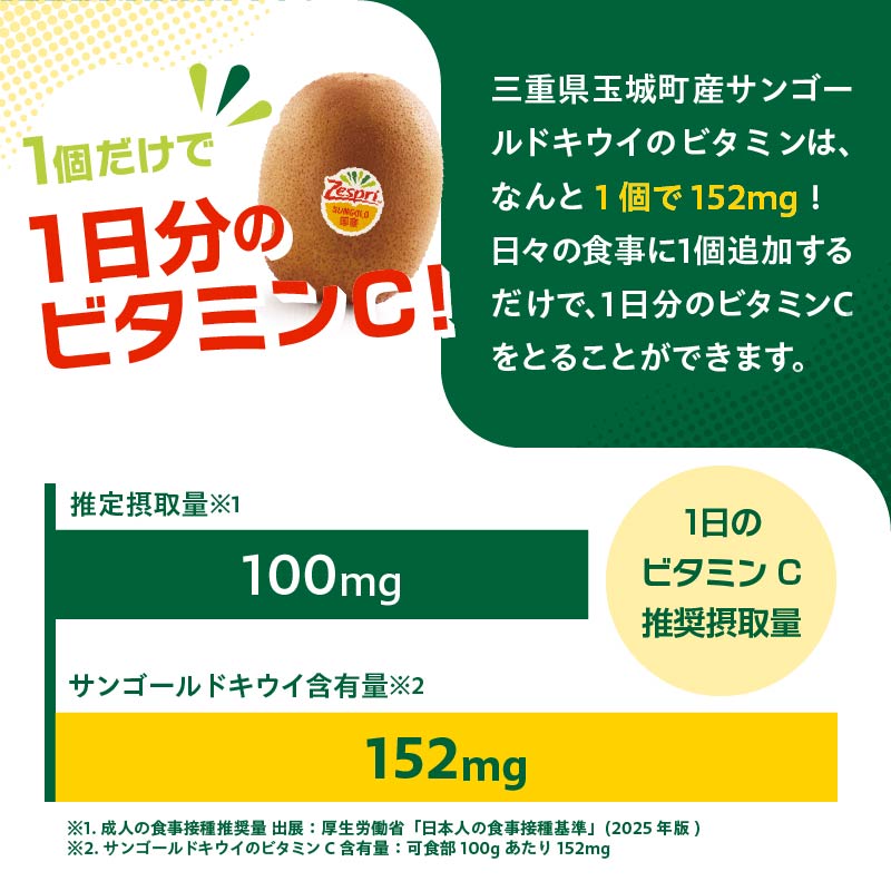 【先行予約】2026年度発送 三重県玉城町産 ゼスプリ サンゴールドキウイ 約5kg