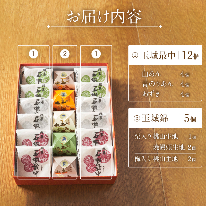 玉城最中・玉城錦 詰合せ