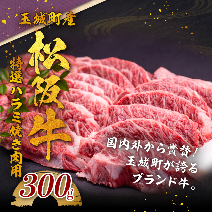 玉城町産 松阪牛特選ハラミ焼肉用 300g