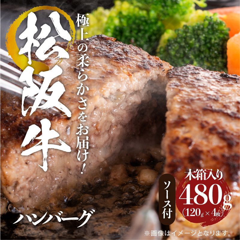 松阪牛焼ハンバーグ120g(デミグラスソース付)4個入りギフトセット