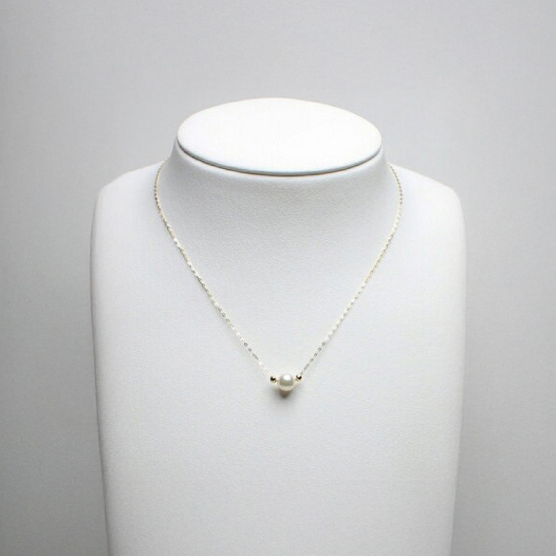 K18　アコヤ真珠　7ミリ　ペンダント　ネックレス／　真珠　南伊勢町　パールハヤシ　三重県　伊勢志摩