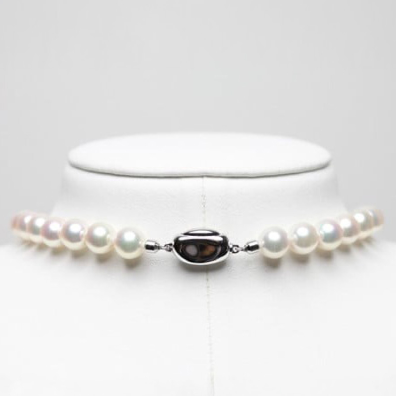 大粒8.5-9ミリ　アコヤ真珠　ネックレス＆イヤリングセット／パール　真珠　南伊勢町　パールハヤシ　三重県　伊勢志摩