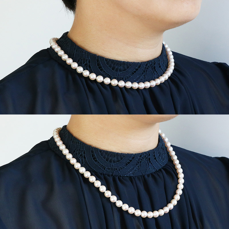 真珠 プリンセスネックレス あこや 7mm〜7.5mm シルバー アコヤ真珠 アクセサリー ファッション ジュエリー akoya パール フォーマル カジュアル プレゼント ギフト 贈り物 贈答品 お祝い 誕生日 記念日 冠婚葬祭 慶事 弔事 結婚式 卒業式 入学式 国産 三重県 伊勢 志摩 南伊勢町