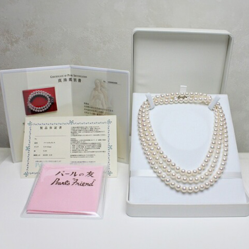 真珠 ロングネックレス 7.5-8.0mm アコヤ真珠 アクセサリー ネックレス ファッション ジュエリー akoya パール 高級 プレゼント 贈り物 贈答品 お祝い 誕生日 記念日 冠婚葬祭 慶事 結婚式 卒業式 入学式 国産 三重県 伊勢 志摩 南伊勢町 / パールハヤシ 7.5-8ミリ アコヤ真珠 ロングネックレス 「ロープ」