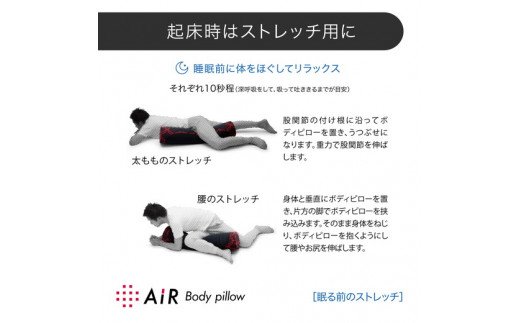 エアーボディーピロー(抱き枕)レギュラータイプ【P253W】