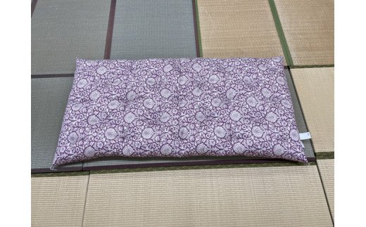 ワタセ工場製造　極上もめん綿入り敷き布団　フラワー柄　1枚　(赤)【CW99W】