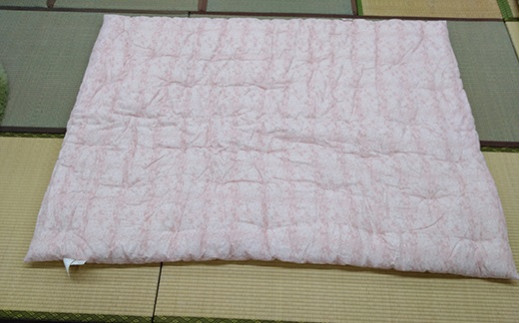 もめん綿入り（コットン100％）　肌掛け布団　二重ガーゼタイプ（ローズピンク）【CW105W】