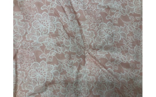 もめん綿入り（コットン100％）　肌掛け布団　二重ガーゼタイプ（ローズピンク）【CW105W】