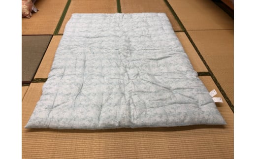 もめん綿入り（コットン100％）　肌掛け布団　二重ガーゼタイプ（ミントブルー）【CW106W】