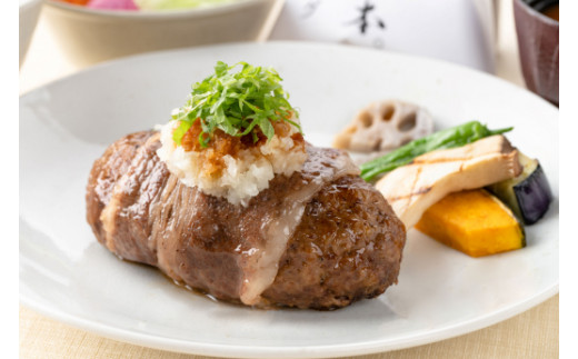 【カネ吉山本】近江牛包みハンバーグ　150g×4ヶ（手作り和風ポン酢付き）【Y114W】