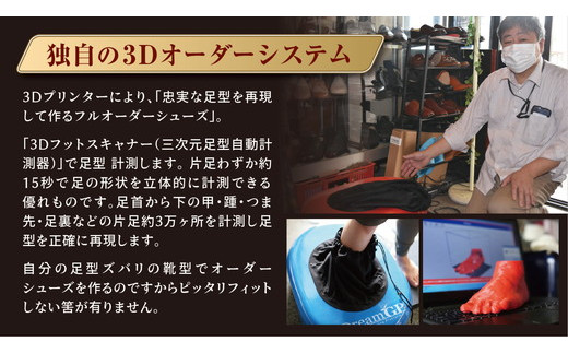 【リピート専用】〈フルオーダー〉世界で一足のフルオーダーシューズ・カーフ革(本革)【革靴仕立て券送付】【R032W】