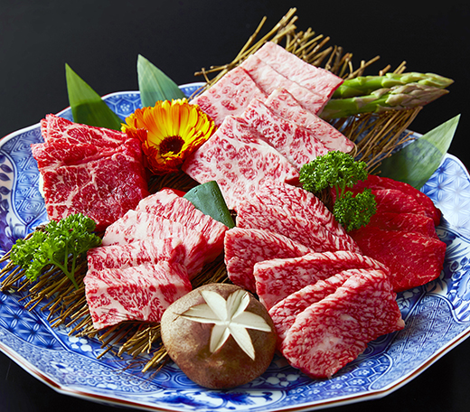 A5等級　未経産雌　特選近江牛おすすめ部位　焼肉3種盛り合わせ合計1kg【FO07W】