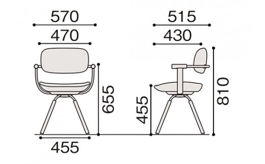 イトーキ バーテブラ03 （vertebra03）ワークチェア【 お客様組立品 ( かんたん組立 ) /   4本脚 回転 木タイプ/オークダーク CD張地：C5/グレーC 本体：G1/ダークグリーン / 柴田文江氏デザイン / 日本製 】  オフィスチェア デスクチェア ダイニングチェア KG-899CD-G1C5CF (KG-899CD-G1C5C)【EI108W】