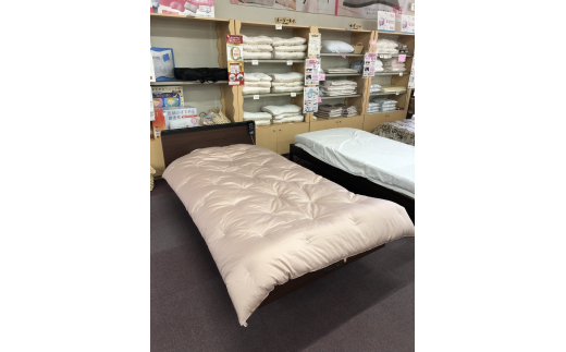 コットンの王様　エジプト綿入り肌掛ふとん（ローズピンク）【CW26W】