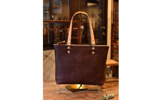 ハンドメイド　レザートートバッグ・名入れ可能【CC05W】