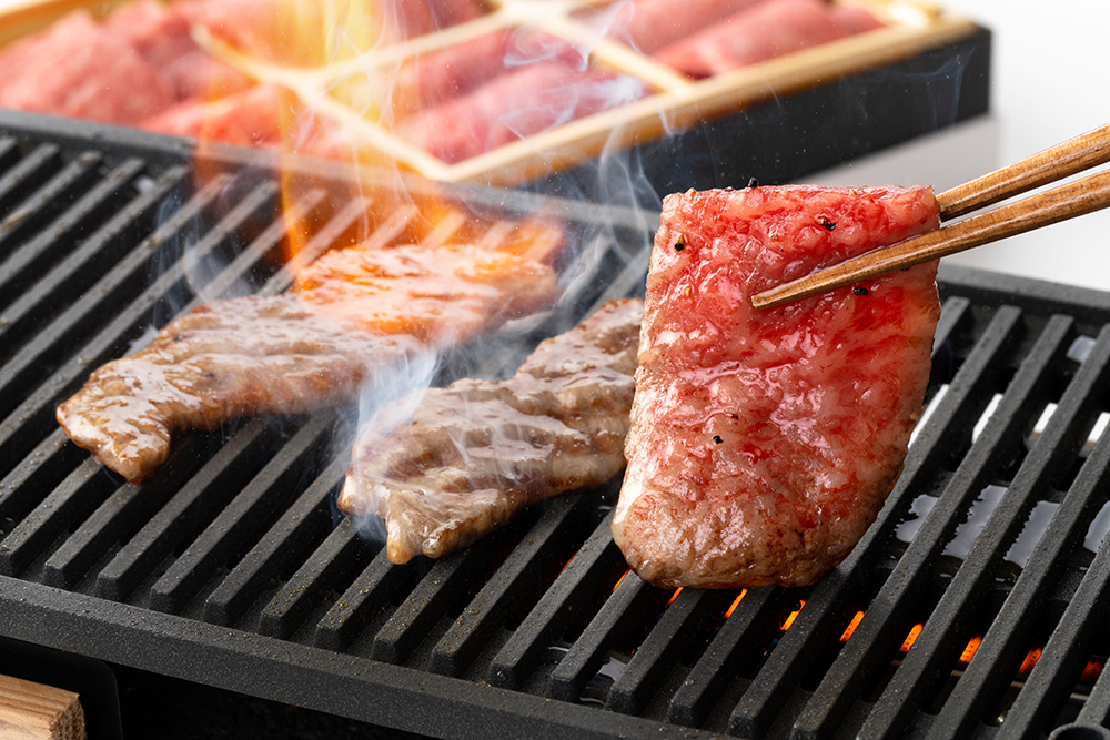 【カネ吉山本】近江牛赤身尽くしすき焼き2種・焼肉6種盛り合わせ【Y158W1】