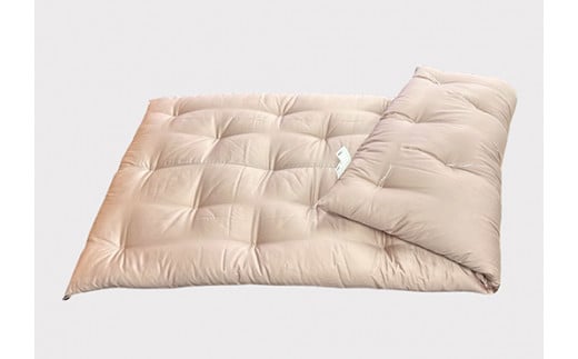 お使いの寝具に乗せるだけで寝心地ＵＰ　天然綿マットレストッパ—(ピンク)【CW110W】