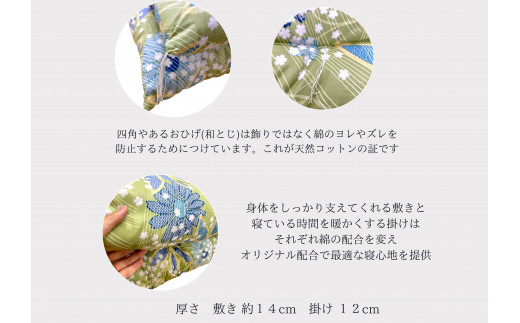 ふとん打ち直し　和柄・花ふぶき柄　2枚組【CW117W1】