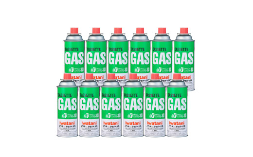 イワタニ CO2排出量実質ゼロのカセットガス（12本入り） CB-250S-GRJ【FI08W】