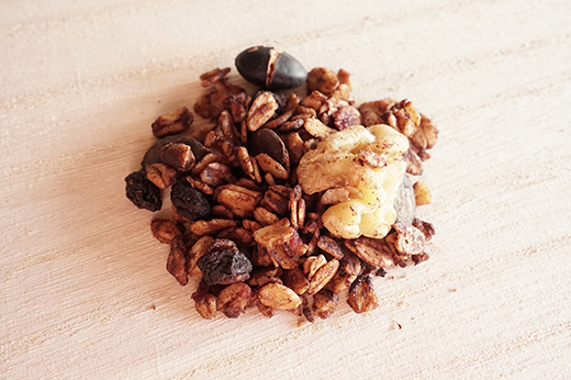 ナッツ屋さんのこだわり自家焙煎グラノーラ1週間分(カカオ&ラズベリー&NUTS)【50g×7袋】【DE05W】