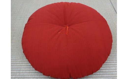 和室にも洋室にもピッタリ合う、本仕立の「もめん綿入り丸座」【CW47W】