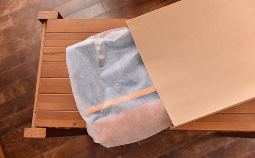 ハンドメイド　八幡帆布鞄　ショルダーバッグ　ヨコ型　琵琶湖ブルー　名入れ可　【CC10W】

