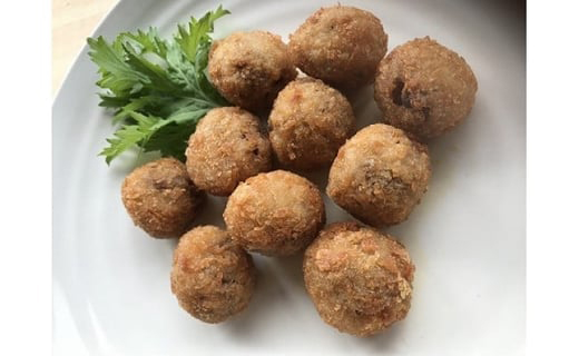 近江牛100％　コロッケ【800g(80g×10個】・ボールメンチカツ【340g（17g×20個）】セット【AB66W】