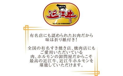 味付けホルモン　秘伝のタレ漬け　近江牛小腸　自家製ダレ　600g（300g×2）【FO73W】