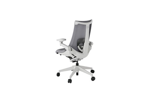 イトーキ『アクト２』メッシュバック 抵抗付きウレタンキャスター ライトグレーフレーム 座張地(PV)：ライトグレーＷ（KJ457JVM-GNW6CF）【EI162W】